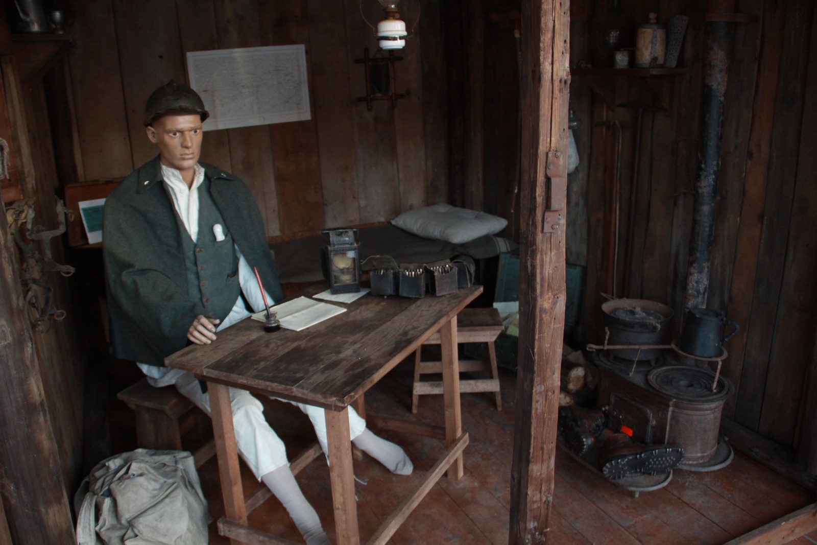 Museo Alpino | interno postazione