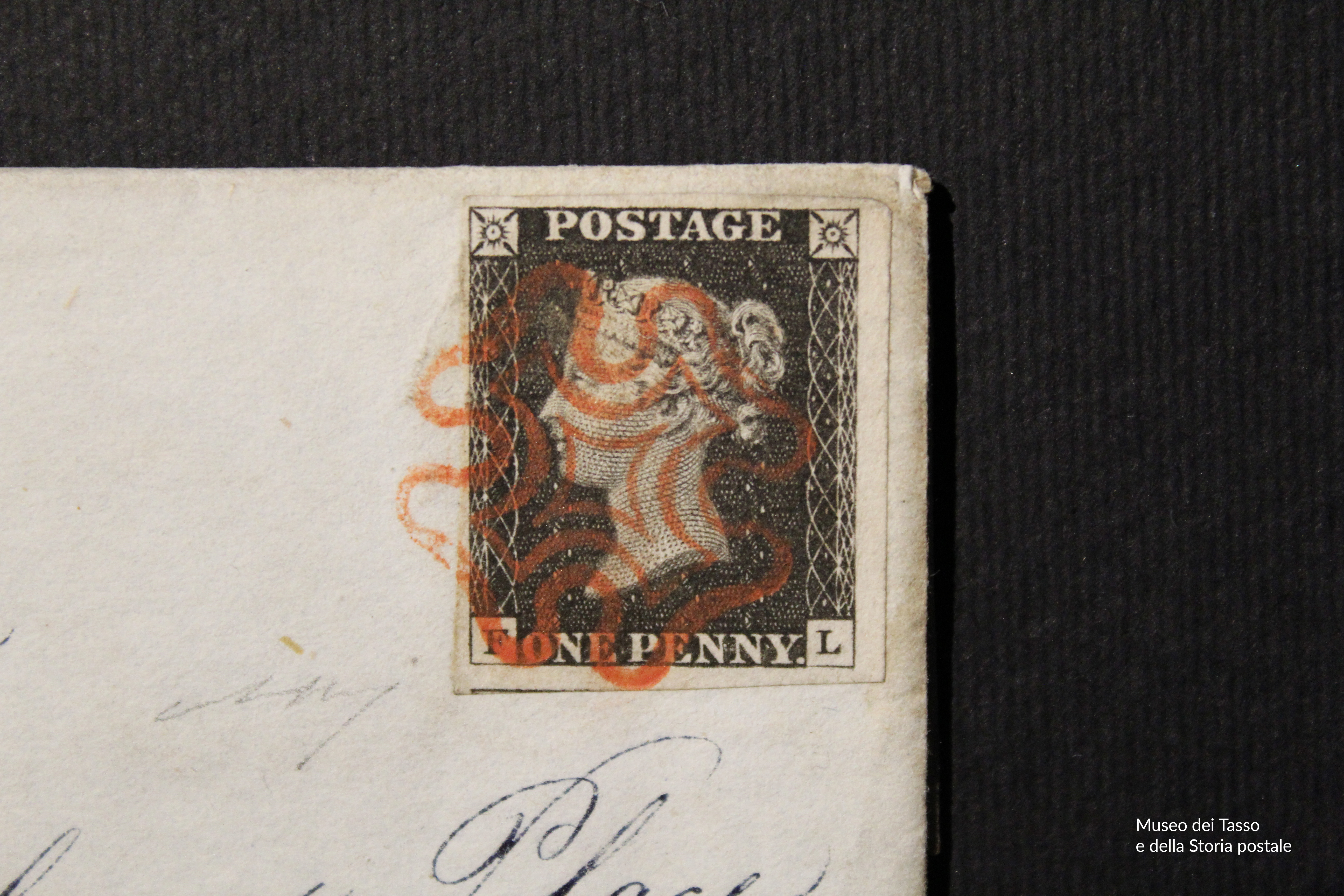 lettera con francobollo Pnny Black