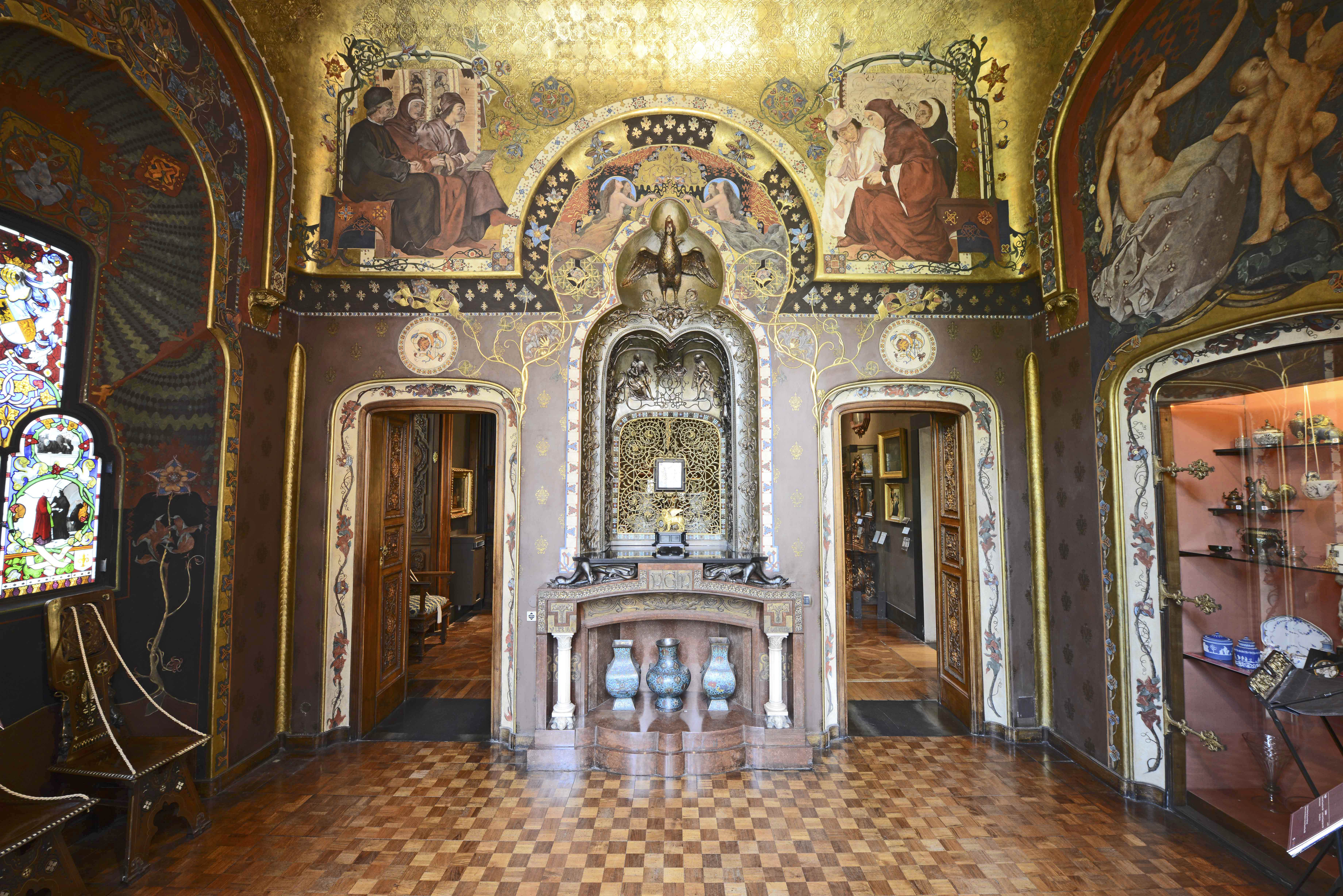 Studiolo dantesco, Milano, Museo Poldi Pezzoli. Foto di Pietro Volpato